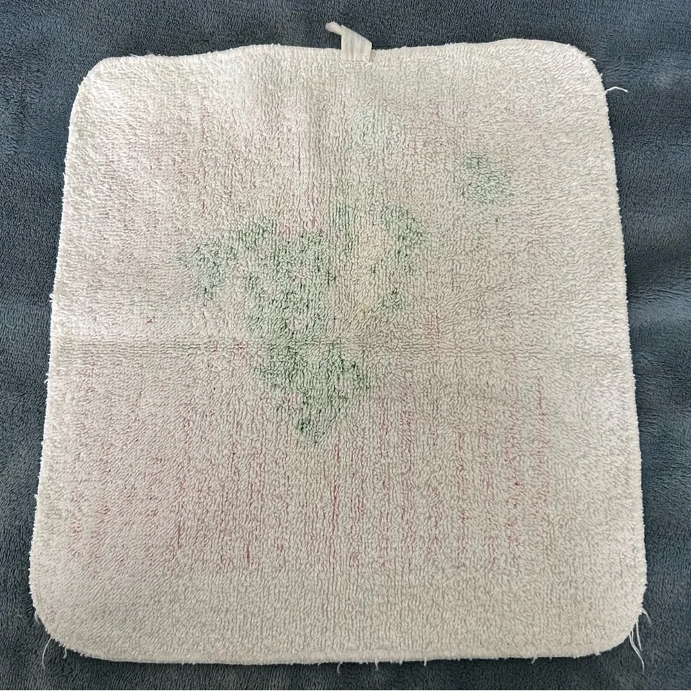 Vintage Elf Christmas Washcloth